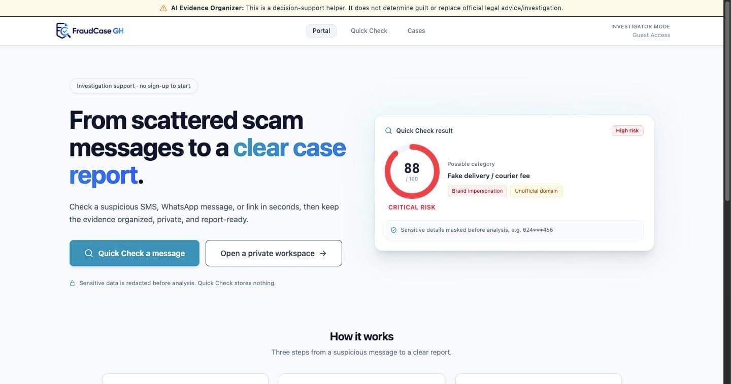 FraudCase Ghana preview